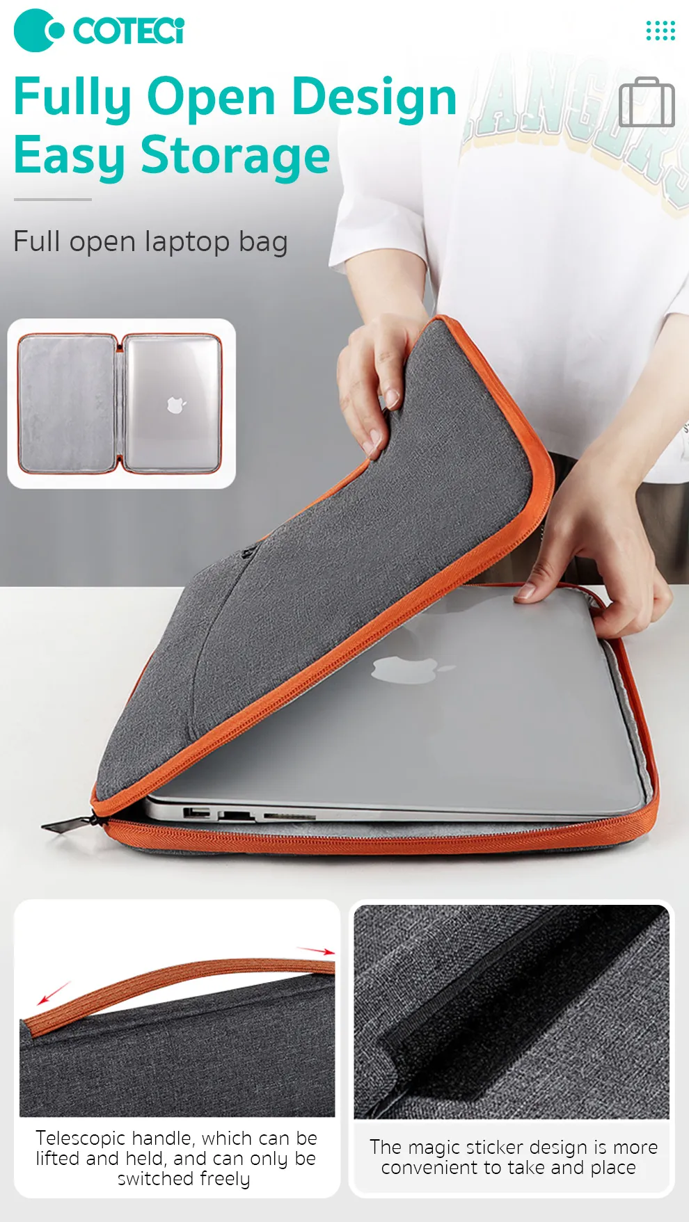 COTECi Laptoptasche 14027 – Wasserdichte Hülle für 14–16 Zoll Laptops | Techmann