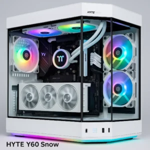 Gaming-PC HYTE Y60 Snow – Sofort verfügbar bei Techmann